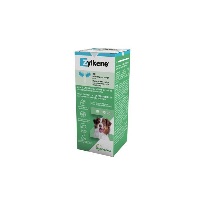 Zylkène chiens de 10-30kg Vetoquinol - boite de 30 gélules