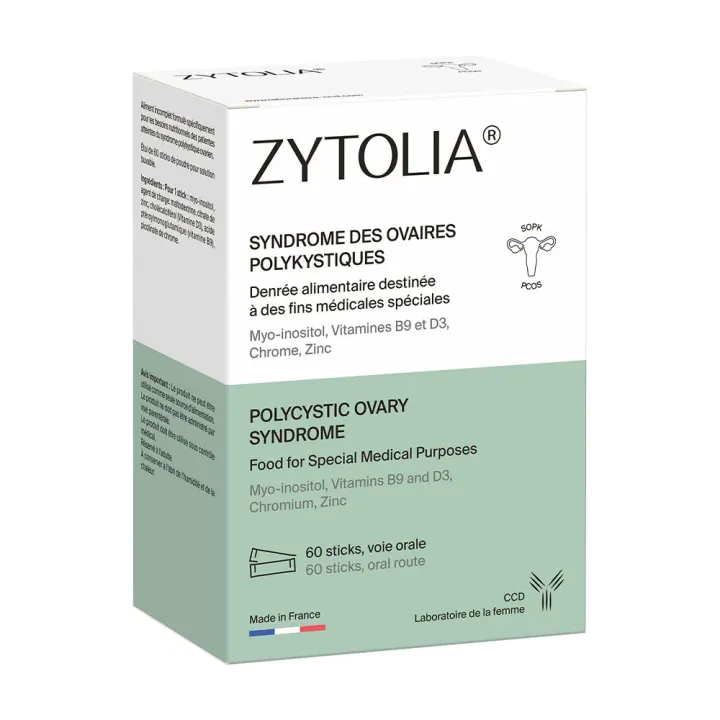 Zytolia Syndrome des ovaires polykystiques CCD - boite de 60 sticks à diluer