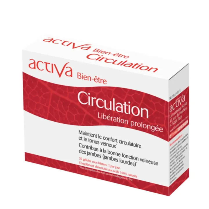 Activa bien-être circulation liberation prolongée - boite de 30 gélules