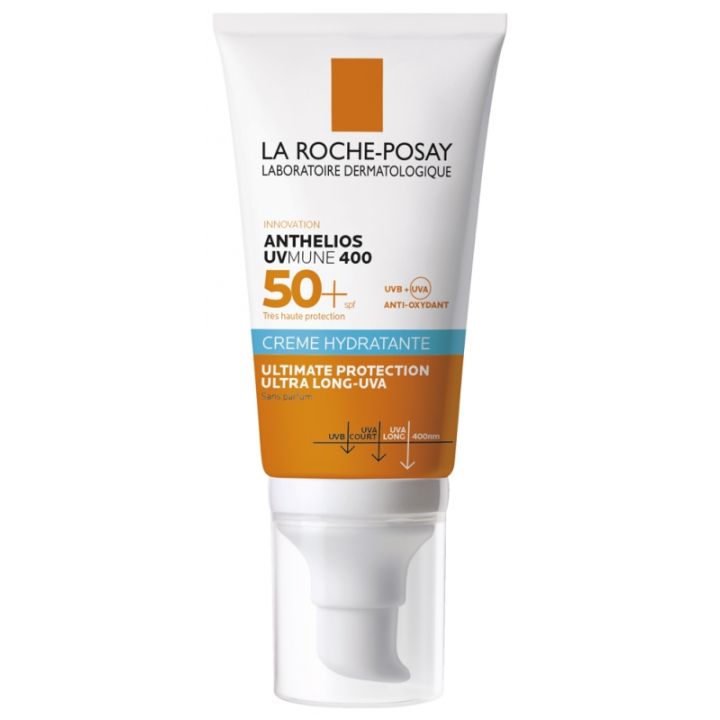 Anthelios UVmune 400 Crème hydratante SPF50+ sans parfum La Roche-Posay - tube de 50 ml