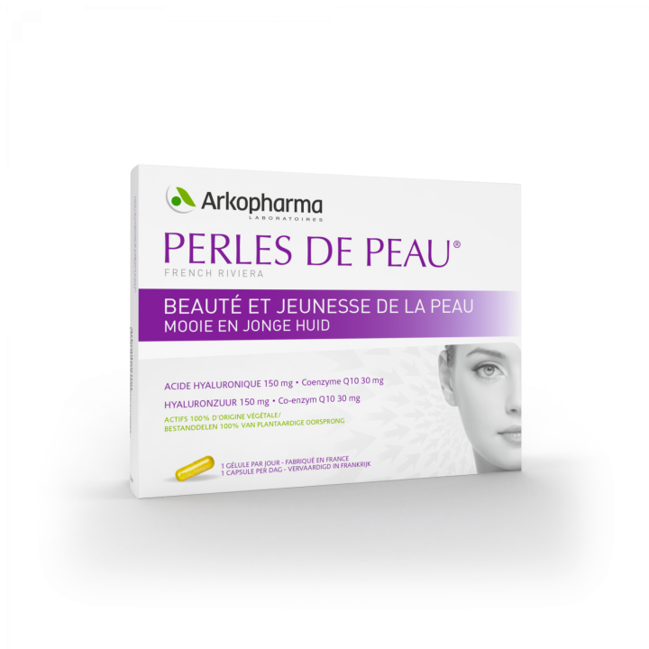 Perles de peau Beauté et jeunesse de la peau Arkopharma - boîte de 30 gélules