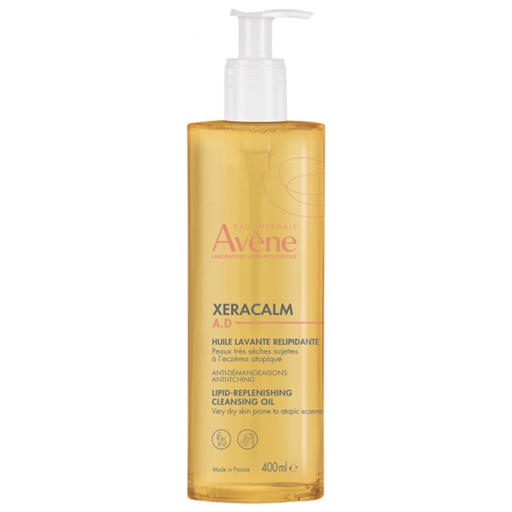 XeraCalm A.D Huile lavante relipidante Avène - flacon-pompe de 400 ml