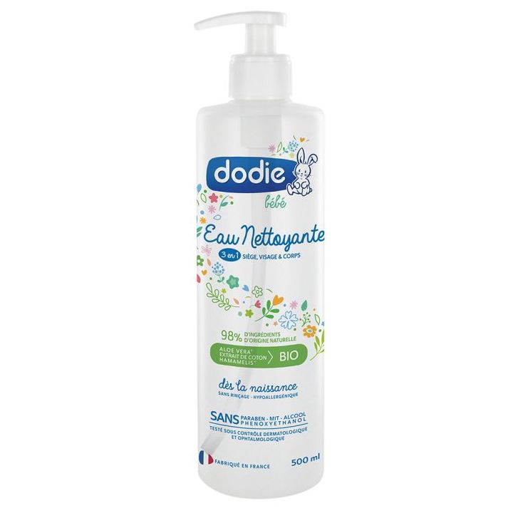 Eau nettoyante 3 en 1 Dodie - Flacon de 500 ml