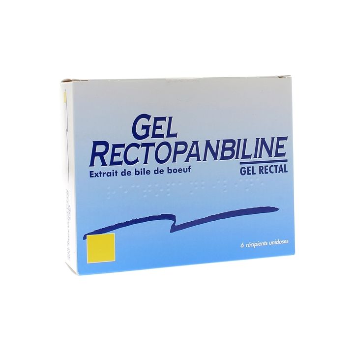 Gel Rectopanbiline gel rectal - boîte de 6 récipients unidose