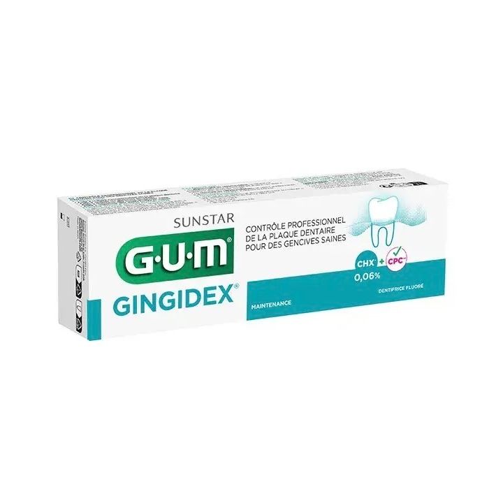 Gingidex dentifrice plaque dentaire Gum - tube de 75ml