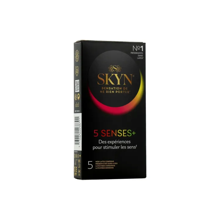 Préservatifs 5 senses+ Skyn Manix - boite de 5 préservatifs