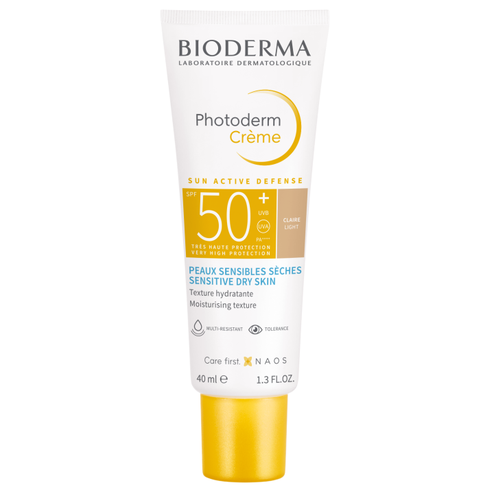 Photoderm Crème teinte claire SPF50+ Bioderma - tube de 40 ml