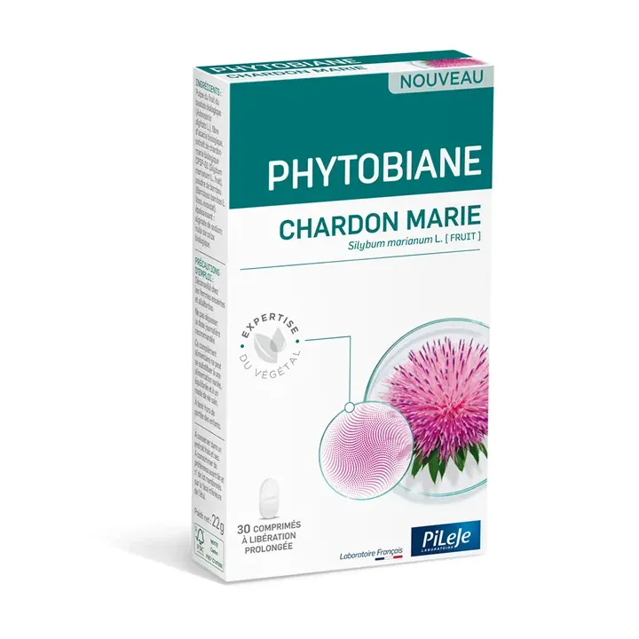 Phytobiane Chardon marie Pileje - boite de 30 comprimés