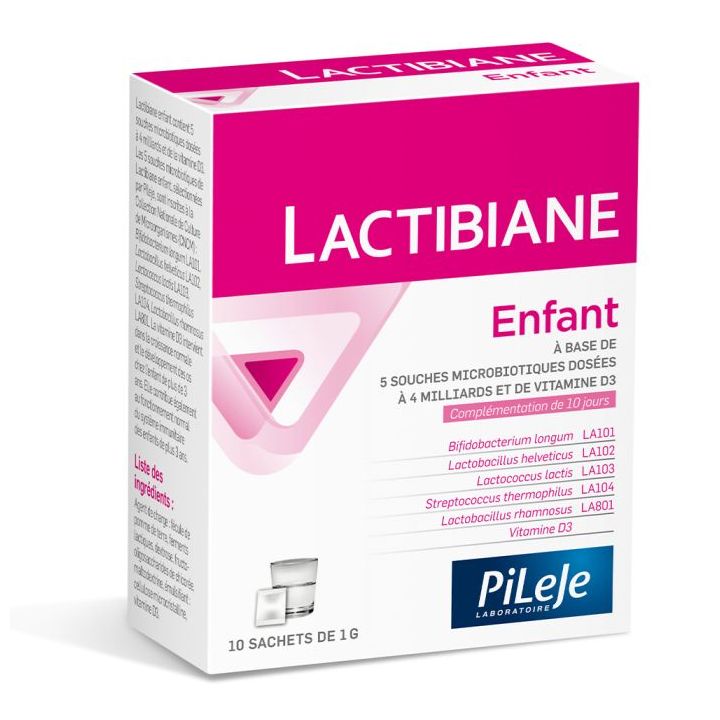 Lactibiane enfant microbiote sachet Pileje - boite de 10 sachets