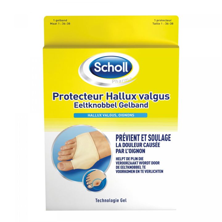 Protecteur Hallux valgus Scholl - boîte d'un protecteur