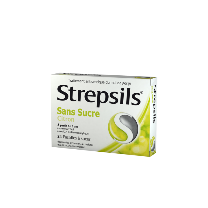 Strepsils citron - boite de 24 pastilles