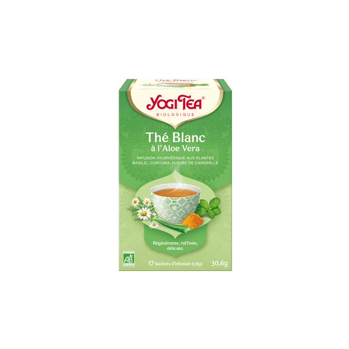 Thé blanc aloe vera bio Yogi Tea - 17 sachets