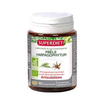 Prêle / harpagophytum Bio Super Diet - 80 comprimés