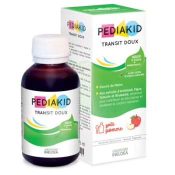 Pediakid transit doux goût pomme - flacon de 125 ml