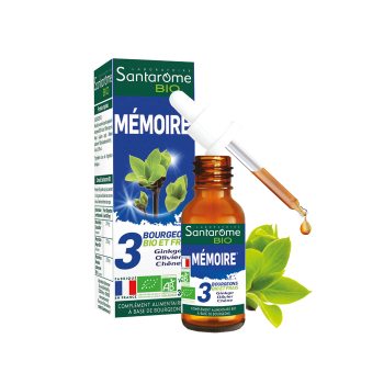 3 bourgeons BIO et frais mémoire Santarome BIO - flacon de 30 ml