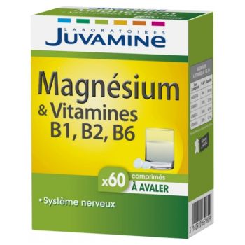 Magnésium & Vitamines B1 B2 B6 Juvamine - boîte de 60 comprimés