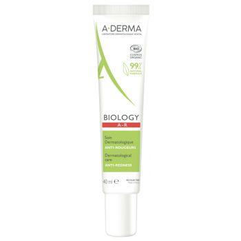 Biology Soin A-R dermatologique anti-rougeurs A-Derma - tube de 40ml