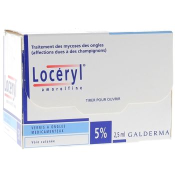 Loceryl 5% vernis à ongles médicamenteux - flacon de 2,5 ml