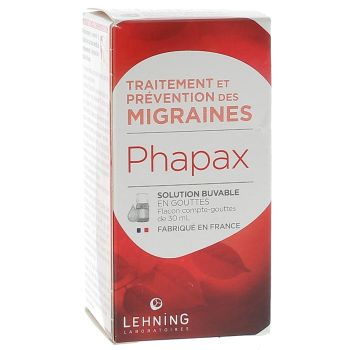 Phapax traitement et prévention des migraines Lehning - flacon de 30ml