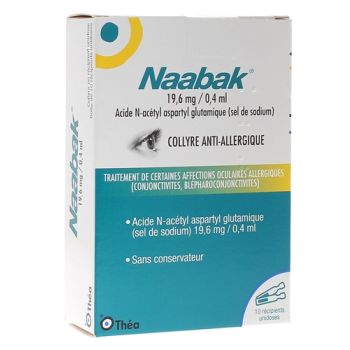 Naabak Collyre 19,6 mg/0,4ml - boîte de 10 unidoses