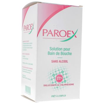 Paroex solution pour bain de bouche sans alcool - flacon de 500ml