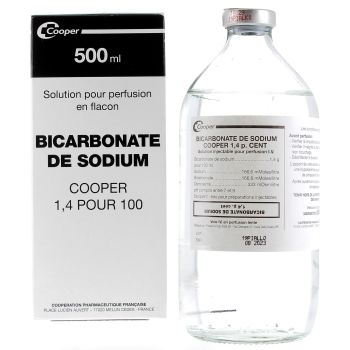 Bicarbonate de sodium 1,4% Cooper - flacon de 500ml