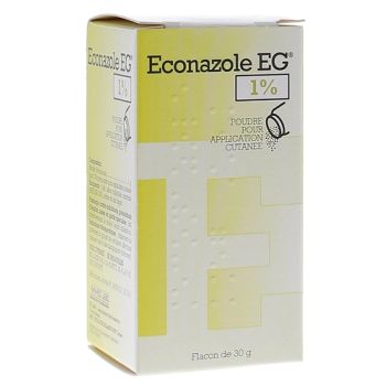 Econazole EG 1% EG labo - flacon poudreur de 30g