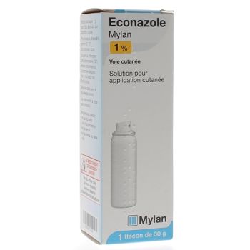 Econazole 1% voie cutanée Mylan - 1 flacon de 30 g