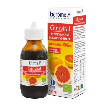 Citruvital extrait de pépins de Pamplemousse bio Ladrôme - flacon-pipette de 50ml