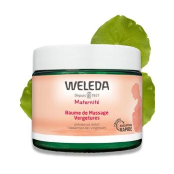 Baume de massage vergetures Weleda Maternité - pot de 150ml