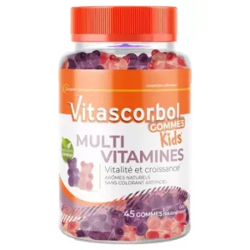 Vitascorbol Gommes kids multivitamines Cooper - pot de 45 gommes