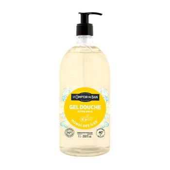 Gel douche Monoï des îles Le Comptoir du Bain - flacon-pompe de 1L