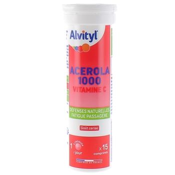 Acérola 1000 Vitamine C Alvityl - tube de 15 comprimés à croquer