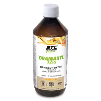 Drainaxyl 500 goût thé pêche STC Nutrition - flacon de 500ml