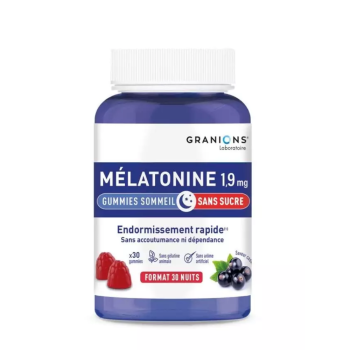 Mélatonine 1,9 mg Granions - boîte de 60 gummies