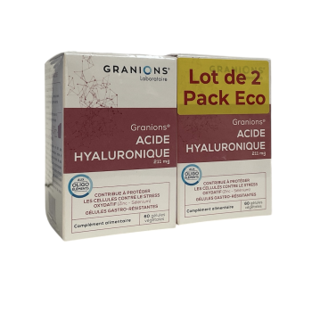 Acide hyaluronique 211mg Granions - lot de 2 x 60 gélules végétales