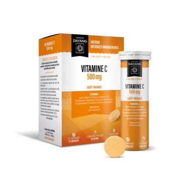 Vitamine C 500mg goût orange Dayang - boîte de 20 comprimés