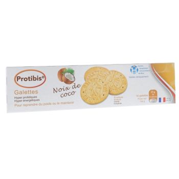 Protibis Galettes à la noix de coco HP/HC Nestlé Health Science  - boîte de 16 galettes