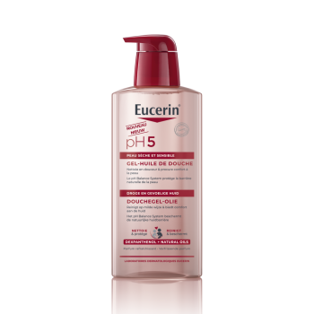 Gel-huile de douche pH5 Eucerin - flacon-pompe de 400ml