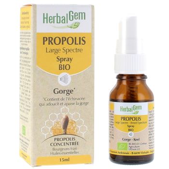 HerbalGem Propolis bio - spray de 15ml