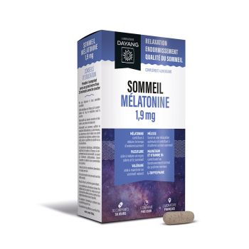 Sommeil mélatonine 1,9 mg Dayang - boîte de 30 comprimés