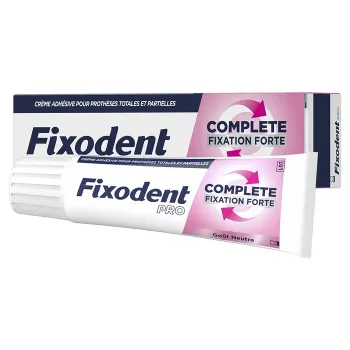 Crème adhésive Fixodent Pro Complete soin neutre - tube de 47g