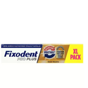 Crème adhésive Fixodent Pro Plus goût neutre - tube de 57g