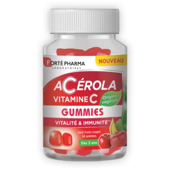 Acérola Vitamine C Forté Pharma - pot de 60 gummies