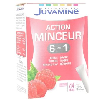 Action minceur 6 en 1 Juvamine - 14 sticks