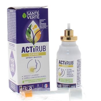 Actirub gorge Spray buccal Santé Verte - spray de 15ml