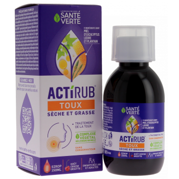 Actirub Toux Sèche et Grasse Santé Verte - flacon de 150 ml