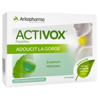 Activox pastilles menthe eucalyptus Arkopharma - boîte de 24 pastilles