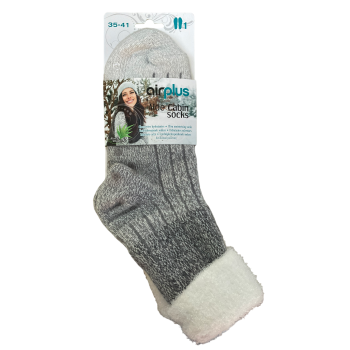 Aloe Cabin Socks Chaussettes hydratantes cocooning 35-41 Airplus - une paire de chaussettes