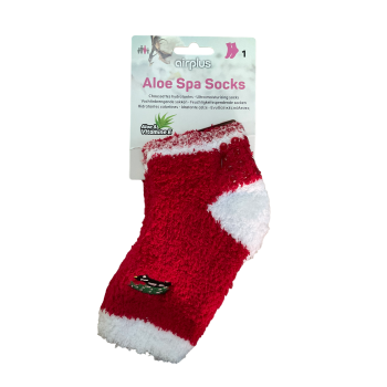 Aloe Spa Socks Chaussettes hydratantes femme Noël Airplus - une paire de chaussettes